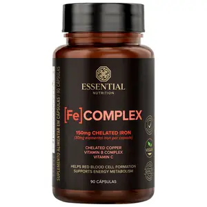 Ferro Fe Complex Essential Nutrition 90 Cápsulas