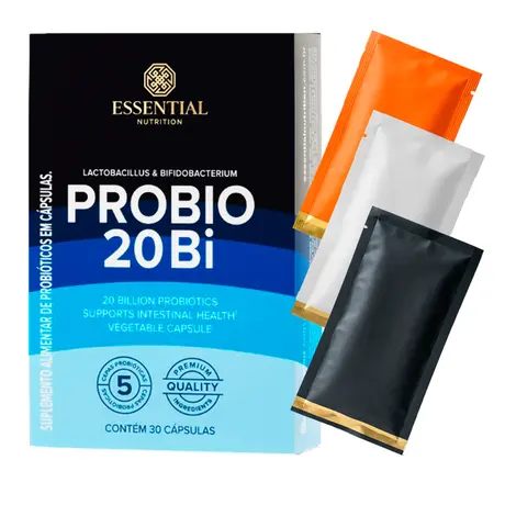 Probio 20Bi Essential Nutrition 30 Cápsulas Ganhe Brinde