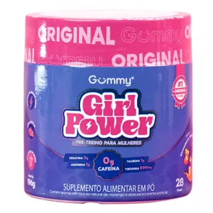 Girl Power Gummy Pré Treino 196g Sabor Morango e Abacaxi