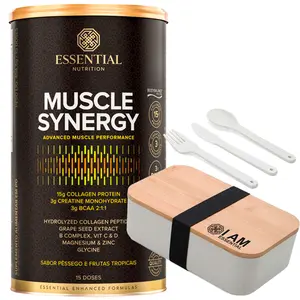 Muscle Synergy Essential Nutrition 454,5g Pêssego e Frutas Ganhe Presente