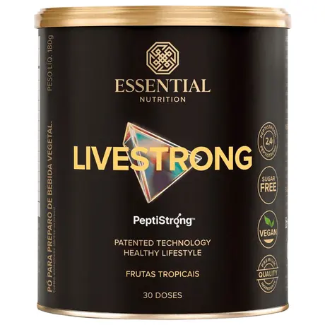 Livestrong PeptiStrong Frutas Tropicais Essential Nutrition 180g