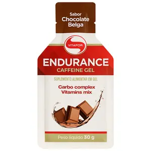Endurance Caffeine Gel Vitafor Sachê 30g Sabor Chocolate Belga