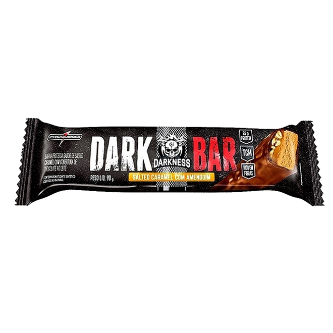 Dark Bar Caramelo Salgado com Amendoim Darkness Integralmédica - 90g - Dark Bar  Caramelo Salgado com Amendoim Darkness Integralmédica - 90g - INTEGRALMÉDICA