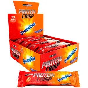 Barra de Proteína Protein Crisp Ovomaltine Integralmedica Caixa com 12 Unidades