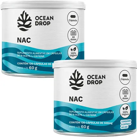 Kit 2 Nac Ocean Drop 120 Cápsulas