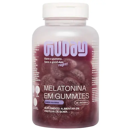 Melatonina Guday Sabor Uva Roxa 60 Gomas