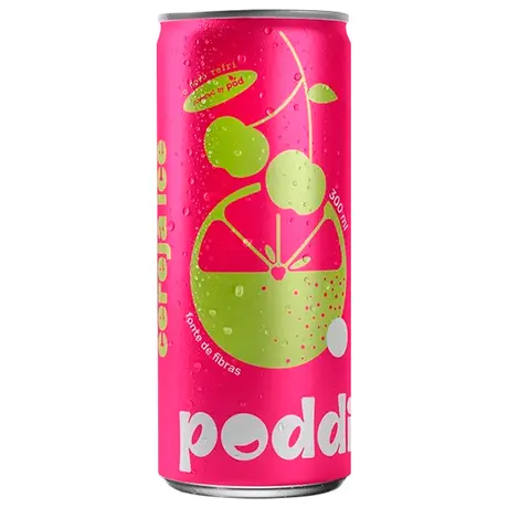 Refrigerante Poddi Sabor Cereja e Limão Pod 300ml