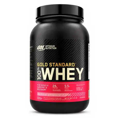 Gold Standard 100% Whey Protein Optimum Nutrition 907g Morango