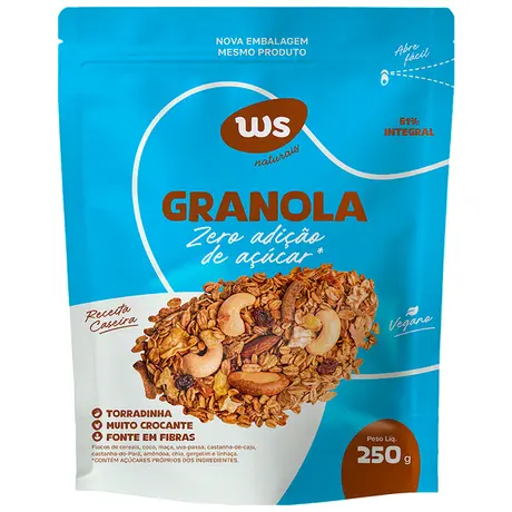 Granola Sem Açúcar Ws Naturais 250g