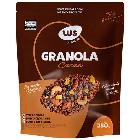 Granola com Cacau WS Naturais 250g