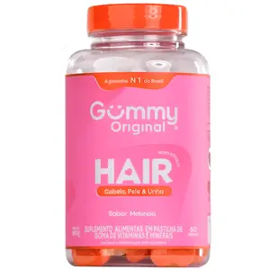 Gummy Hair 60 Gomas Sabor Melancia