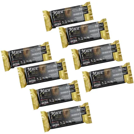 Kit 8 Barras Maca Bite Protein Color Andina Foods de 40g