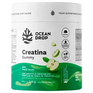 Creatina Gummy Ocean Drop 30 Gomas Maçã Verde