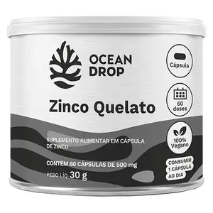 Zinco Quelato Ocean Drop 60 Cápsulas