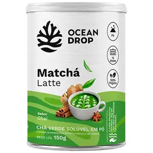 Matchá Latte Ocean Drop Sabor Chai 150g