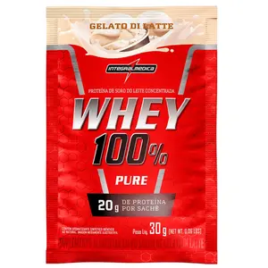 Whey 100% Pure Integralmedica 30g Sabor Gelato Di Latte
