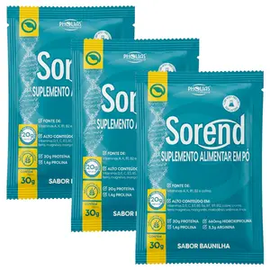 Kit 3 Sorend Pholias Sachê 30g Sabor Baunilha