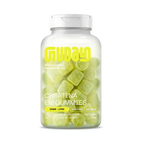 Creatina Guday 60 Gomas Sabor Limão