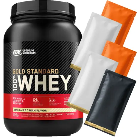 Gold Standard 100% Whey Protein Optimum 907g Baunilha Ganhe Amostras
