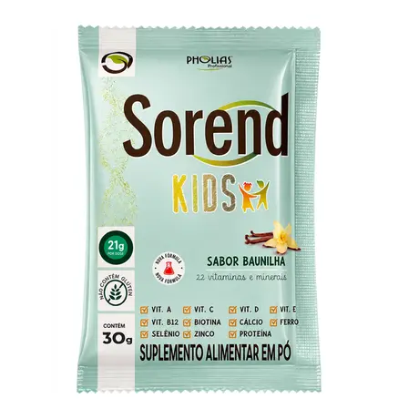 Sorend Kids Pholias 30g Sabor Baunilha
