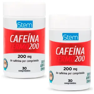Kit 2 Cafeína Termo 200mg Stem 30 Comprimidos