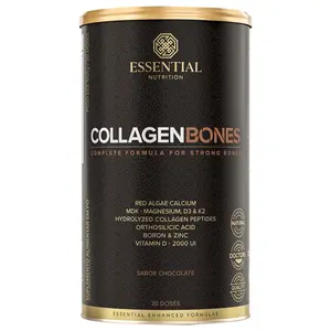 Collagen Bones Essential Nutrition 555g Sabor Chocolate