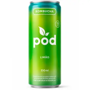 Kombucha Pod Sabor Limão 310ml