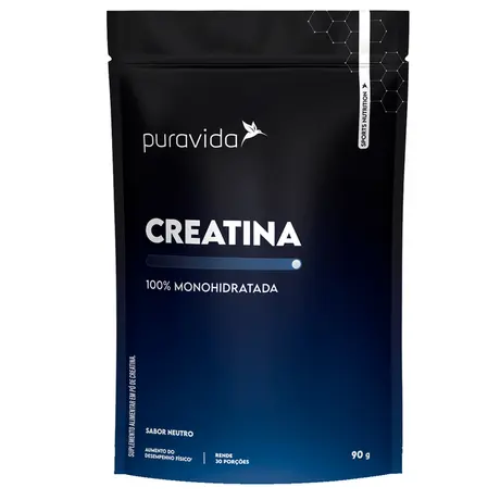 Creatina 100% Monohidratada Puravida 90g