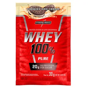 Whey 100% Pure Integralmedica 30g Sabor Cookies and Cream