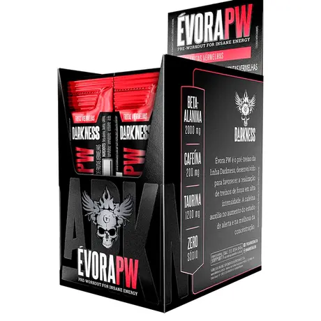 Évora PW Darkness Integralmedica 20 Sticks Sabor Frutas Vermelhas