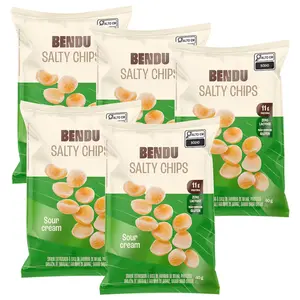 Kit 5 Salty Chips Bendu 40g Sabor Sour Cream