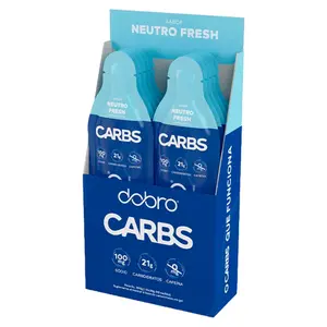 Gel de Carboidrato Carbs sem Cafeína Dobro Sabor Neutro Caixa com 10 Sachês 30g