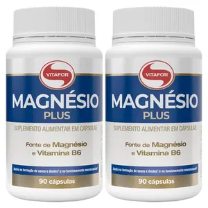 Kit 2 Magnésio Plus Vitafor 90 Cápsulas