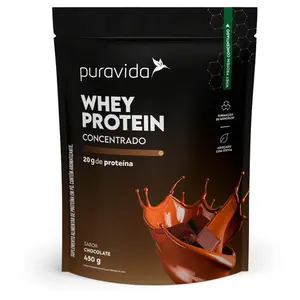 Whey Protein Concentrado Puravida 450g Chocolate