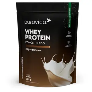 Whey Protein Concentrado Puravida 450g Neutro