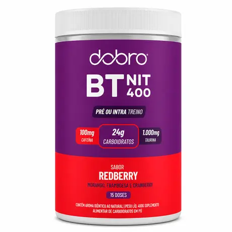 BT 400 Nitrato com Cafeína Dobro Sabor Red Berry 450g