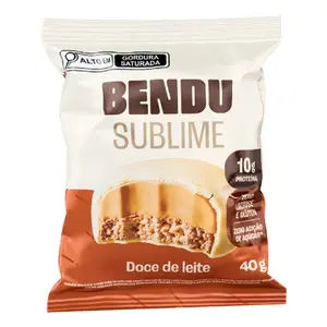 Alfajor Sublime Bendu Doce de Leite com cobertura Sabor Chocolate Branco 40g