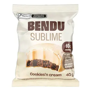 Alfajor Sublime Bendu Cookies com cobertura Sabor Chocolate Branco 40g