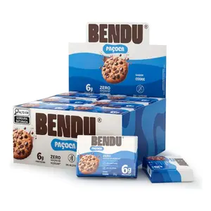 Paçoca Bendu Sabor Cookie Caixa com 24 Unidades de 20g