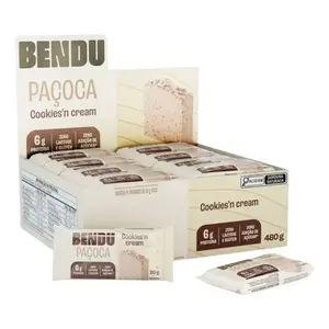 Paçoca Bendu Sabor Cookie Caixa com 24 Unidades de 20g