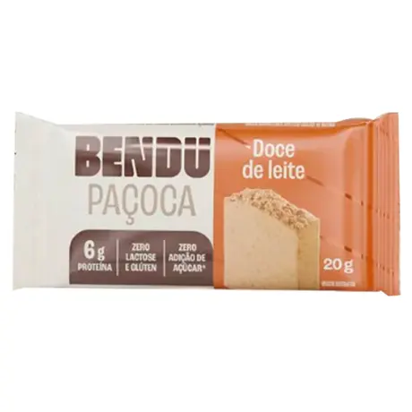 Paçoca Bendu Sabor Doce de Leite 20g