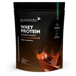 Whey Protein Concentrado Puravida 900g Chocolate