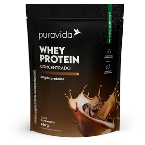 Whey Protein Concentrado Puravida 450g Café Mocha