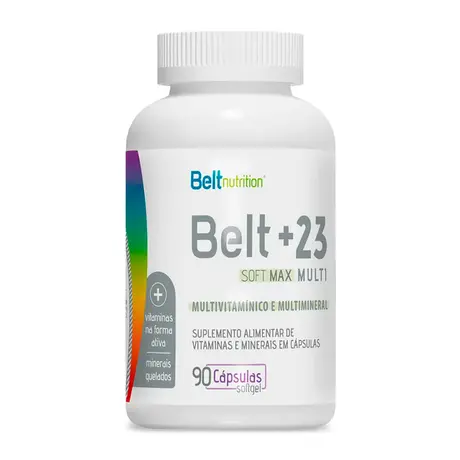 Belt + 23 Multi Soft Max Vitaminas e Minerais Belt Nutrition 90 Cápsulas Softgel