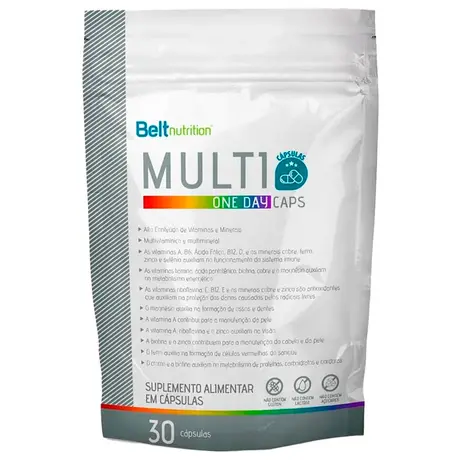 Belt Multi One Day Vitaminas e Minerais Belt Nutrition 30 Cápsulas