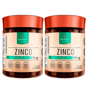 Kit 2 Zinco Bisglicinato Nutrify 60 Cápsulas