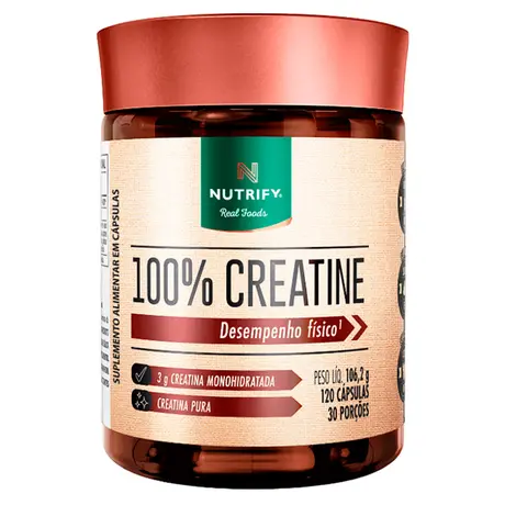 Creatina Monohidratada Nutrify 120 Cápsulas