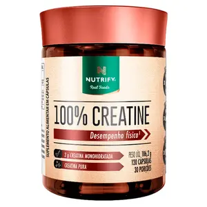 Creatina Monohidratada Nutrify 120 Cápsulas