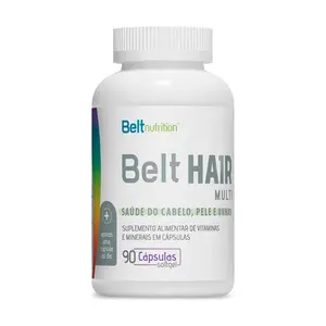 Belt Hair Multi Vitaminas e Minerais Belt Nutrition 90 Cápsulas Softgel