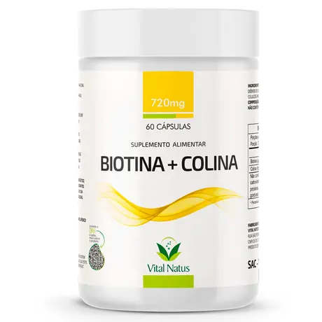 Biotina + Colina Vital Natus 60 Cápsulas